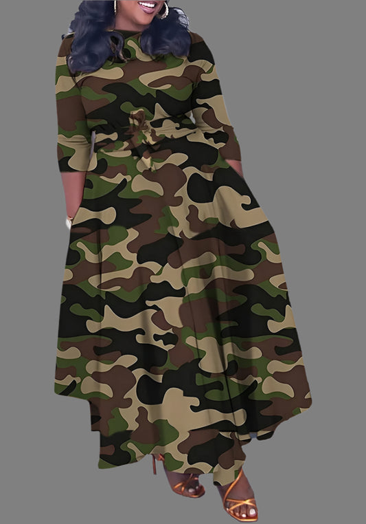 camo dress