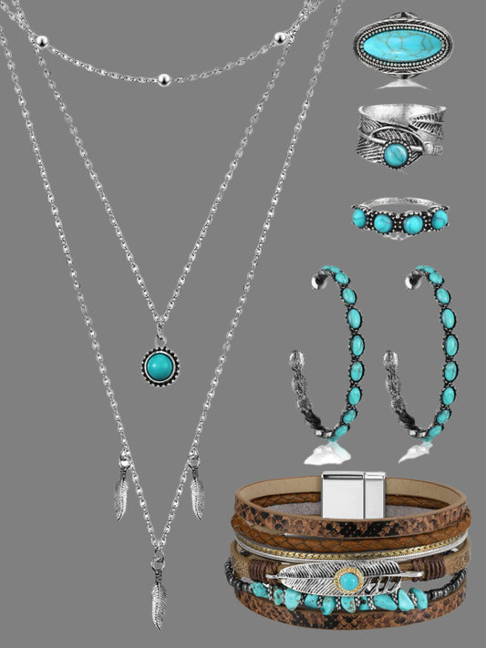 teal jewelry